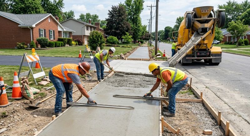 Concrete Walkway Construction Service