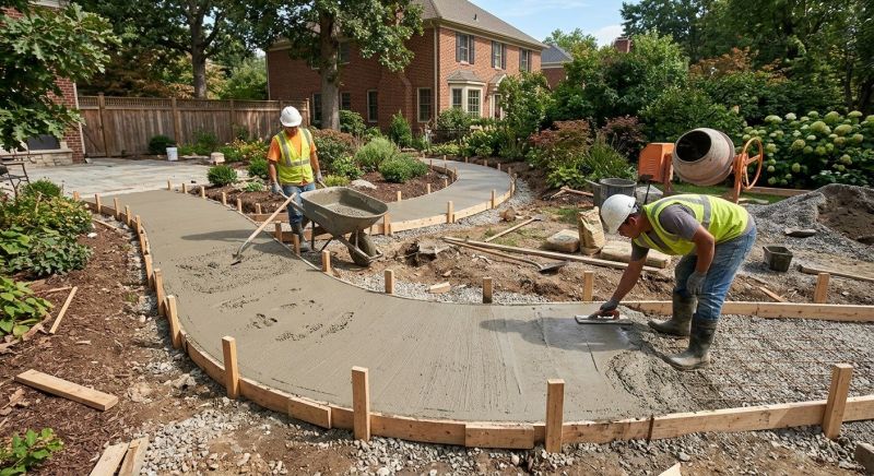 Concrete Walkway Construction Service